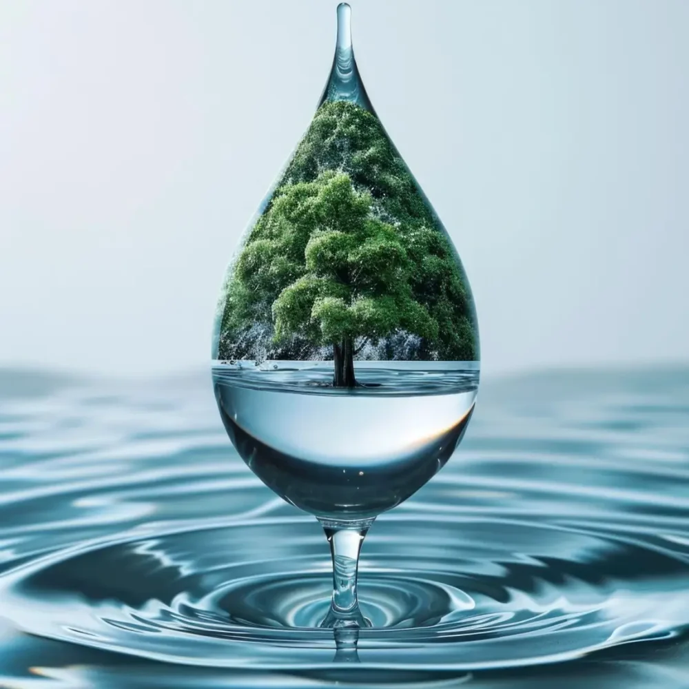 water world in a drop of water, in the style of environmental awareness, light green and dark azure, photo-realistic landscapes, sky-blue and green --chaos 20 --ar 3:5 --stylize 200 --v 6 Job ID: ea1d28fc-c756-44da-9e28-a92b647984f0